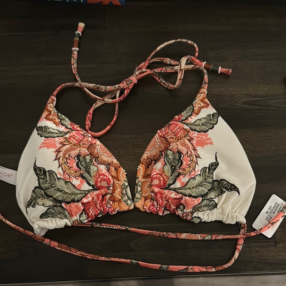 Floral Print Bikini Top